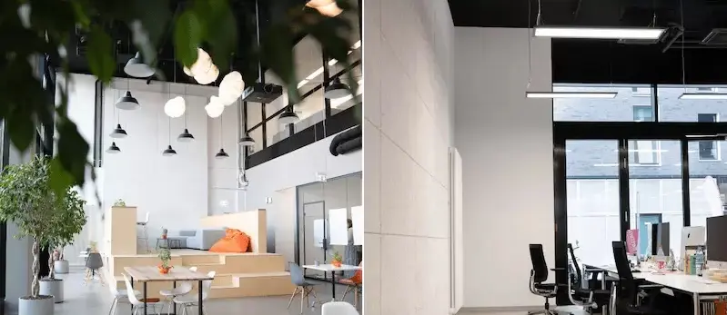 Raumakustik Maßnahmen im Büro von Damm & Bierbaum geplant durch Raumakustik Frankfurt